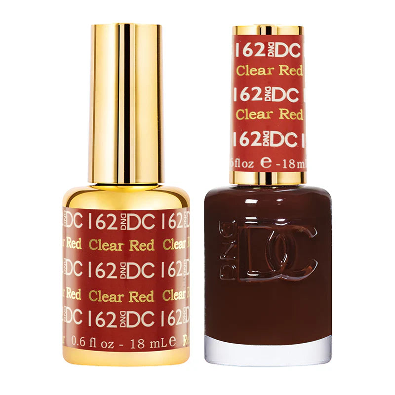#162 -DND DC Gel UV/LED Soak Off Gel Polish - Clear Red