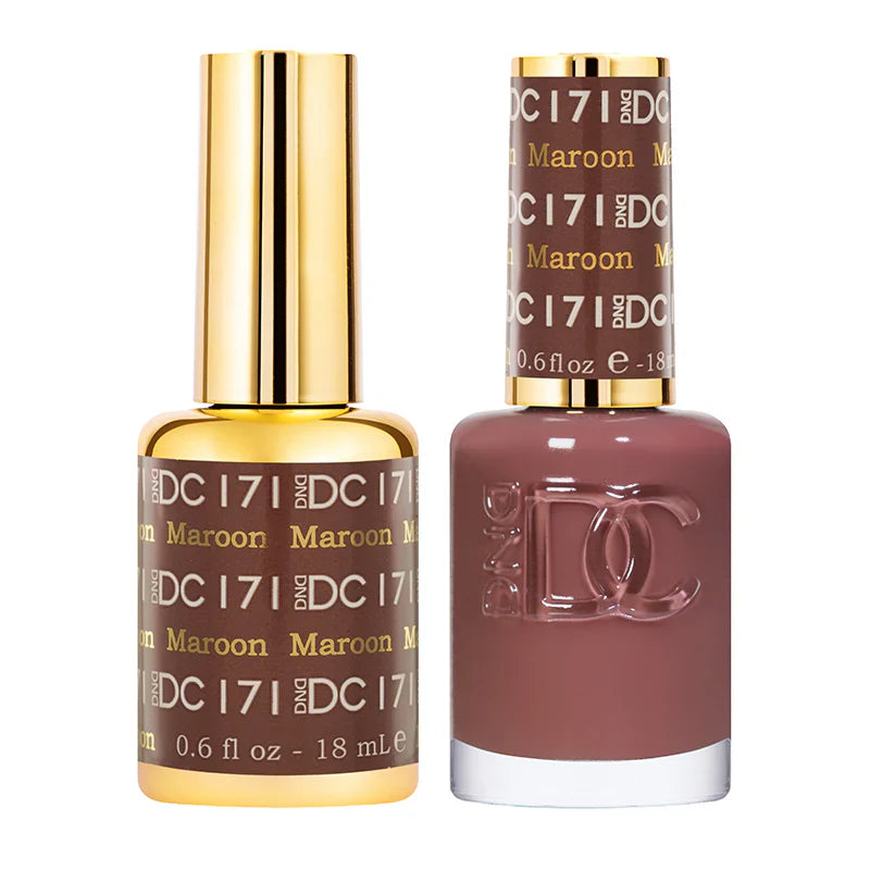 #171 - DND DC Gel Maroon - UV/LED Soak Off Gel Polish