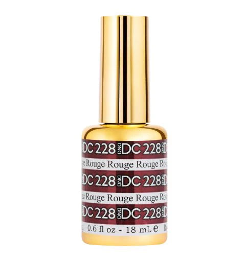 #228 -DND DC Gel UV/LED Soak Off Gel Polish - Rouge - Classic Red