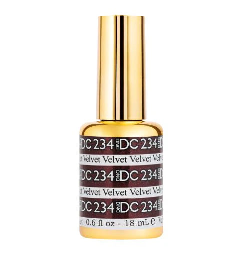 #234 -DND DC Gel UV/LED Soak Off Gel Polish - Velvet - Soft Burgundy