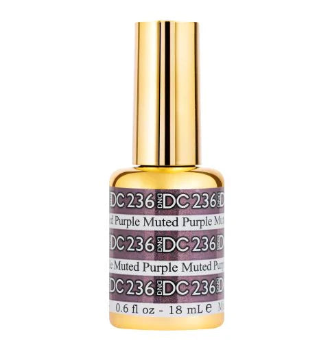 #236 - DND DC Gel UV/LED Soak Off Gel Polish - Muted Purple - Soft Purple