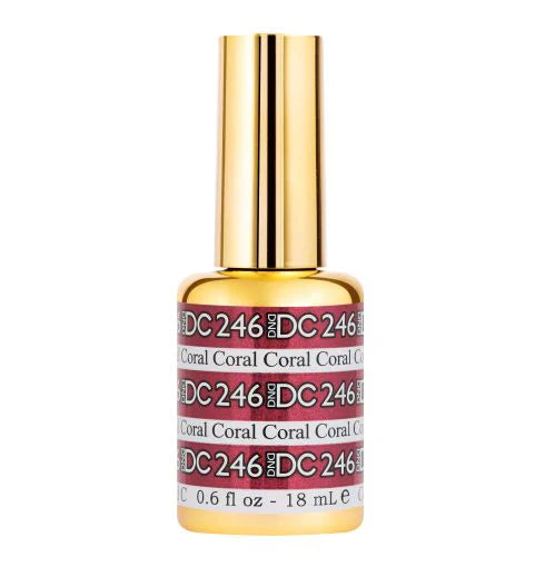 #246 - DND DC Gel UV/LED Soak Off Gel Polish - Coral - Vibrant Pink