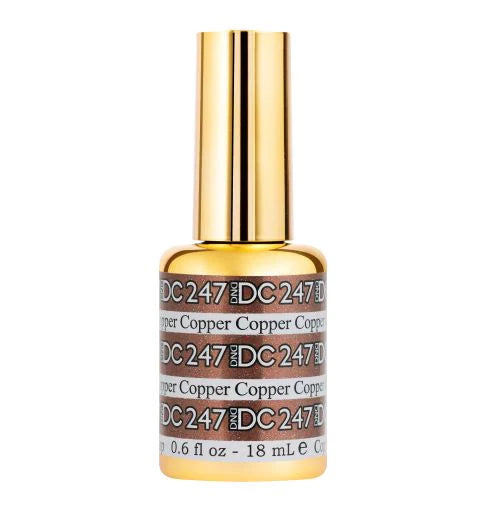 #247 -DND DC Gel UV/LED Soak Off Gel Polish - Copper - Shimmering Bronze