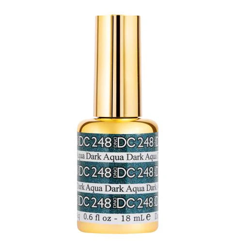 #248 - DND DC Gel UV/LED Soak Off Gel Polish - Dark Aqua - Deep Teal