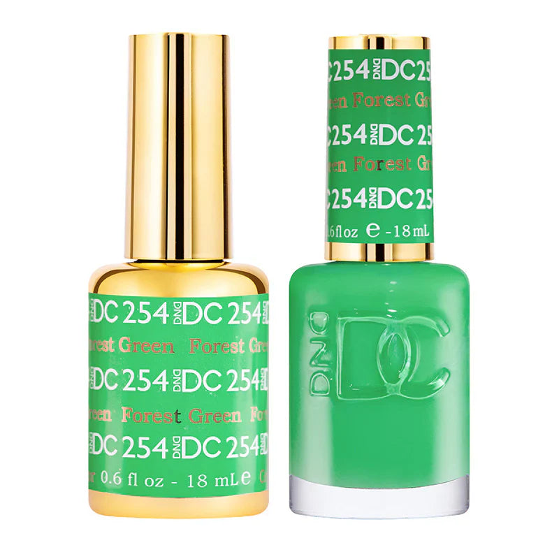 #254 -DND DC Gel UV/LED Soak Off Gel Polish - Forest Green