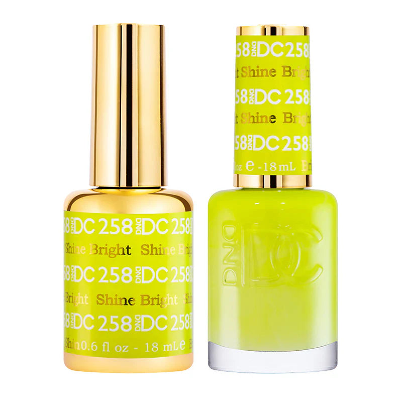 #258 -DND DC Gel UV/LED Soak Off Gel Polish - Shine Bright