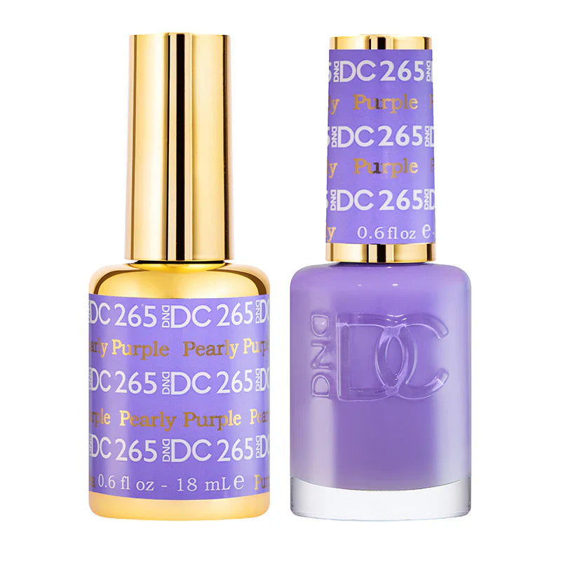 #265 -DND DC Gel UV/LED Soak Off Gel Polish - Pearly Purple
