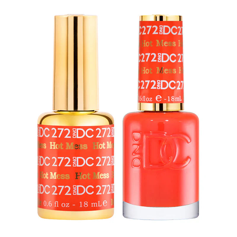 #272 -DND DC Gel UV/LED Soak Off Gel Polish - Hot Mess