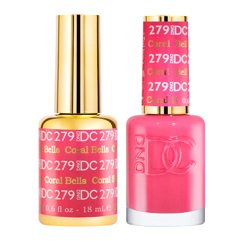 #279 -DND DC Gel UV/LED Soak Off Gel Polish - Coral Bells