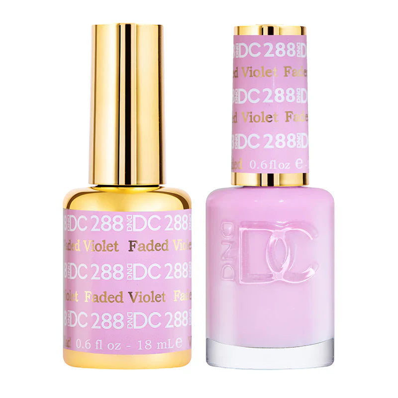 #288 -DND DC Gel UV/LED Soak Off Gel Polish - Faded Violet
