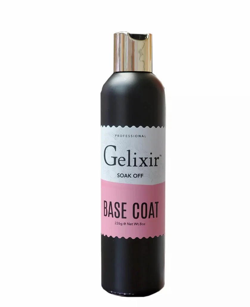 Gelixir Base Coat Refill 8oz - Long-Lasting Gel Base Coat