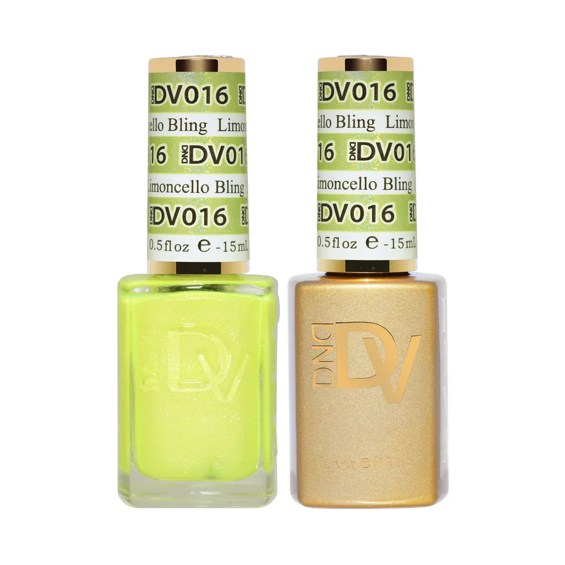 "DND Diva #016 Limoncello Bling Gel Polish & Lacquer Set - UV/LED"