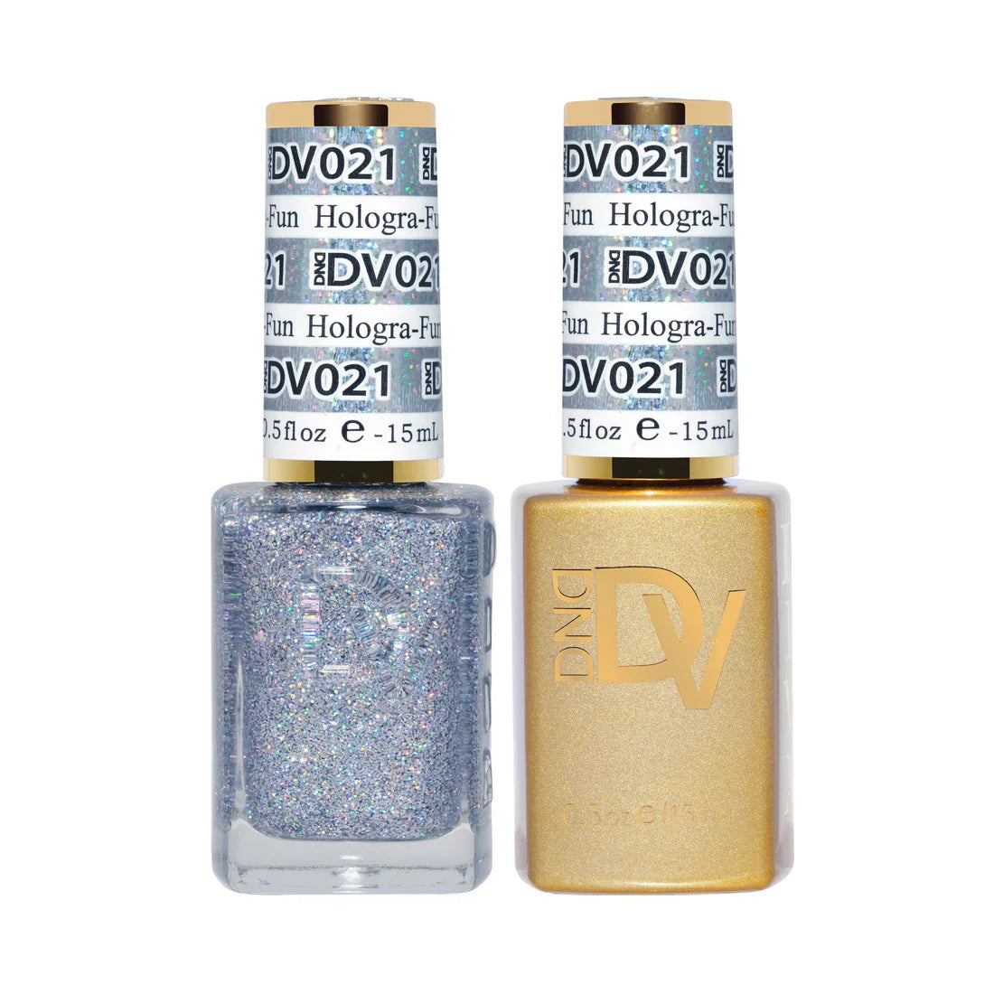 DND Diva #021 Hologra-Fun Gel & Lacquer Set - UV/LED