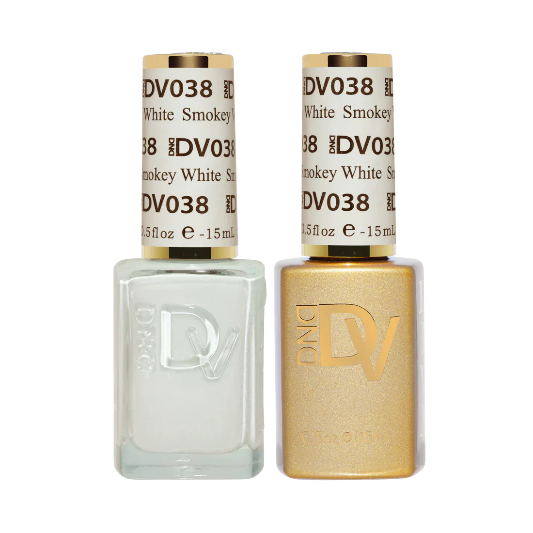 DND Diva #038 Smokey White Gel & Lacquer Set - UV/LED