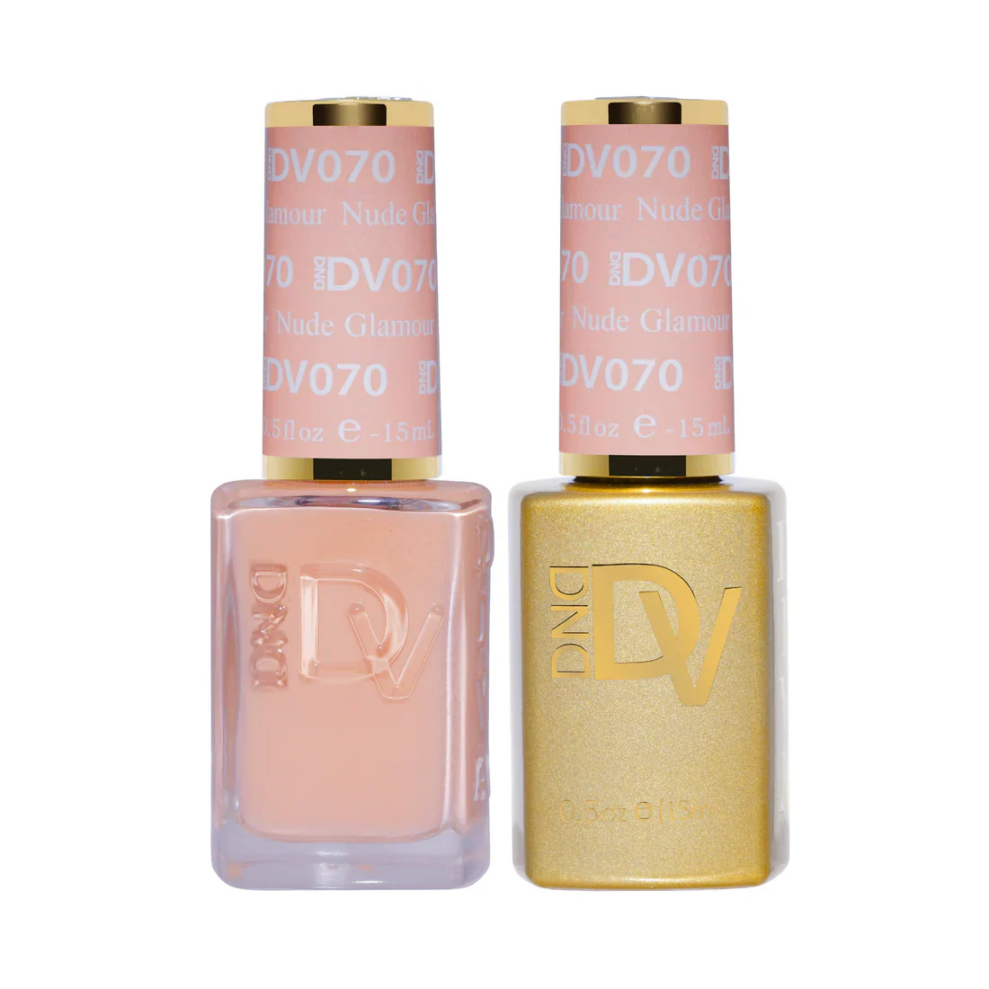 DND Diva #070 Nude Glamour Gel & Lacquer Set - UV/LED