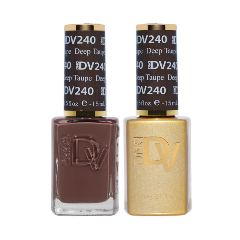 DND Diva Gel UV/LED Soak Off Gel Polish #240 - Deep Taupe