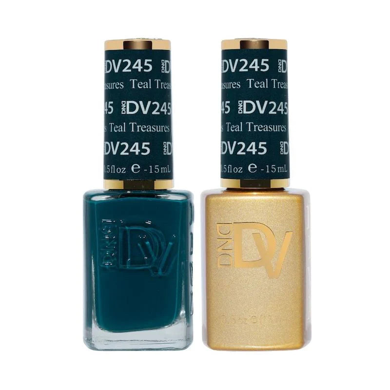 DND Diva Gel UV/LED Soak Off Gel Polish #245 - Teal Treasures