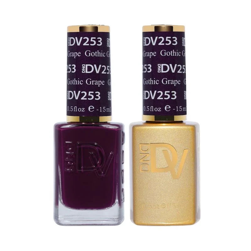 DND Diva Gel UV/LED Soak Off Gel Polish #253 - Gothic Grape