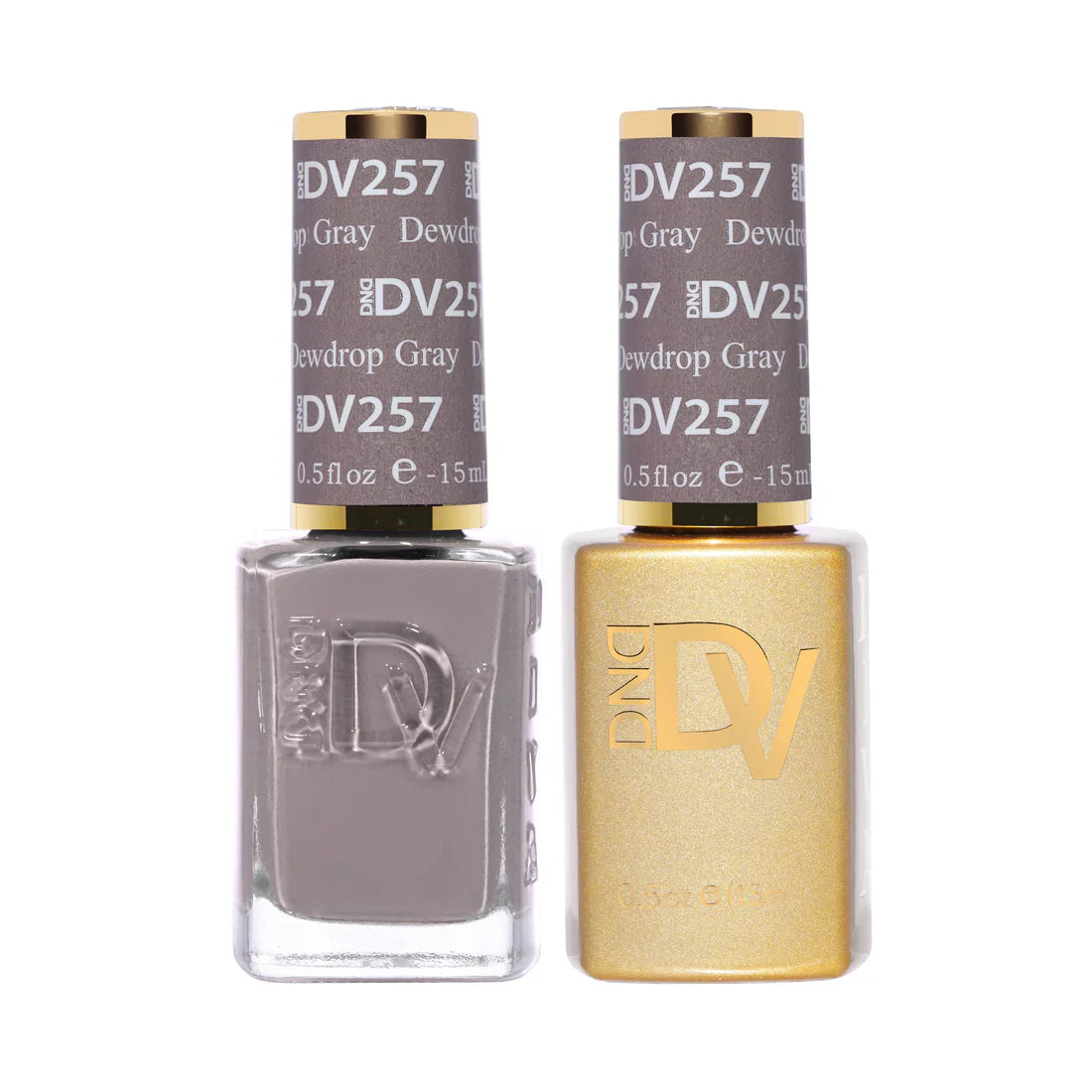 DND Diva Gel UV/LED Soak Off Gel Polish #257 - Dewdrop Gray