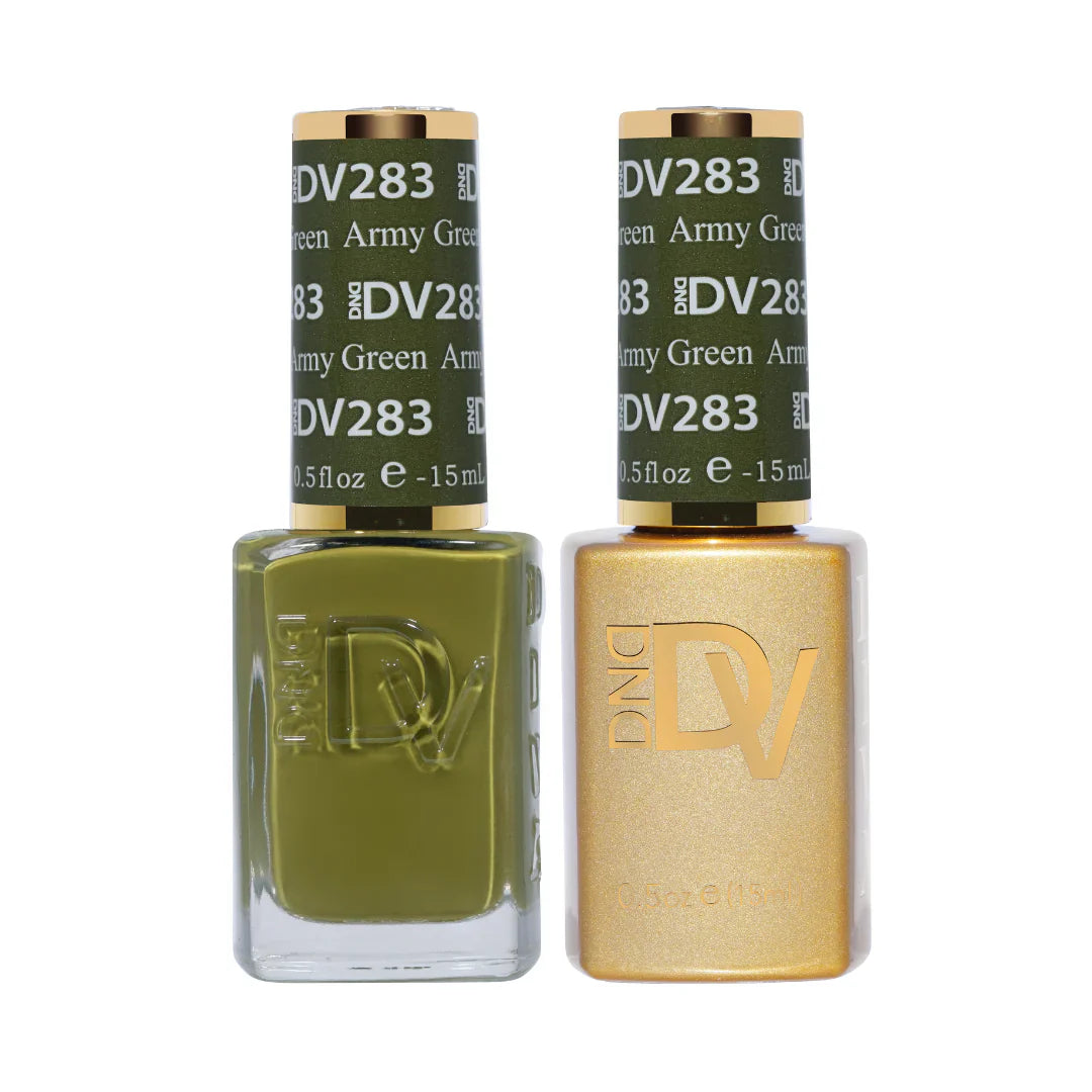DND Diva Gel UV/LED Soak Off Gel Polish #283 - Army Green