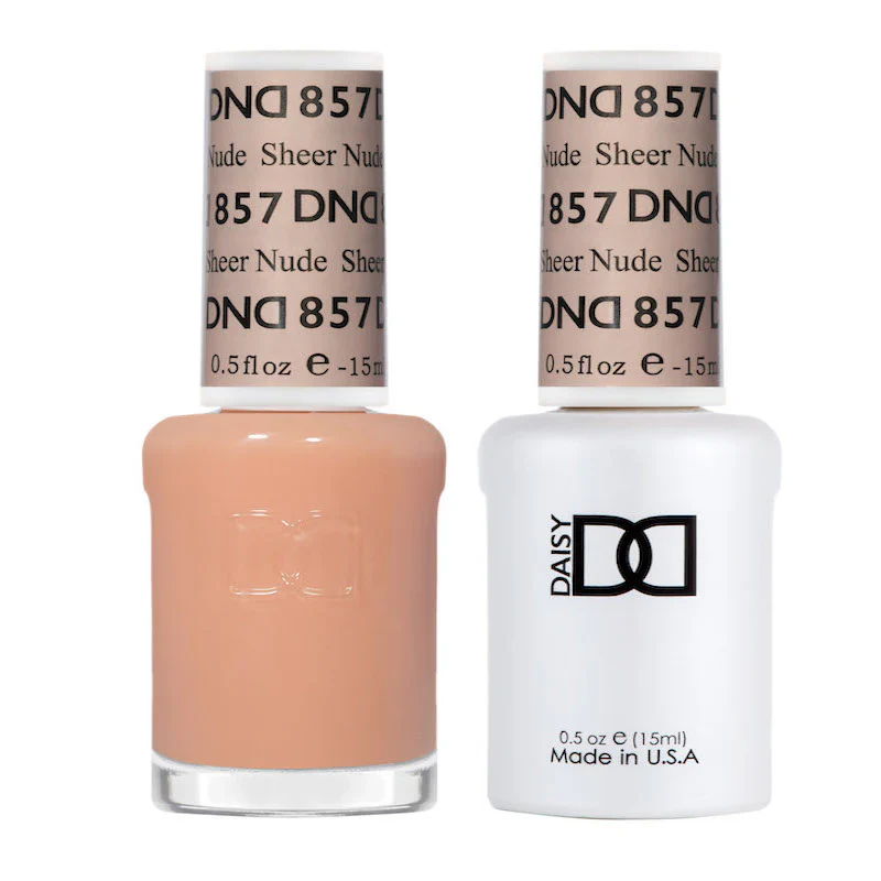 DND Gel UV/LED Soak Off Gel Polish Sheer Nude #857