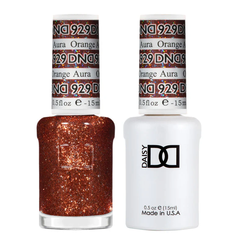 DND Gel Soak Off Orange Aura Gel Polish #929 - 15ml