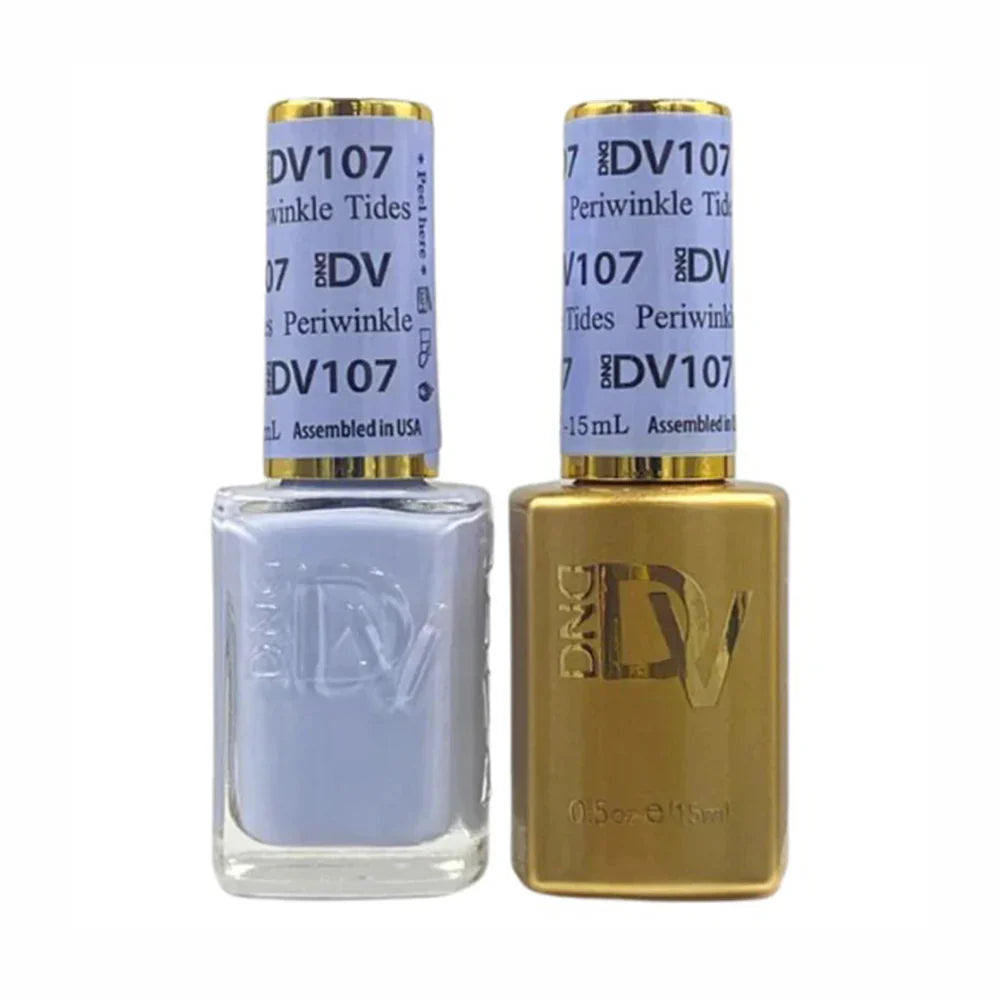 DND Diva #107 Tides Periwinkle Gel & Lacquer Duo - UV/LED