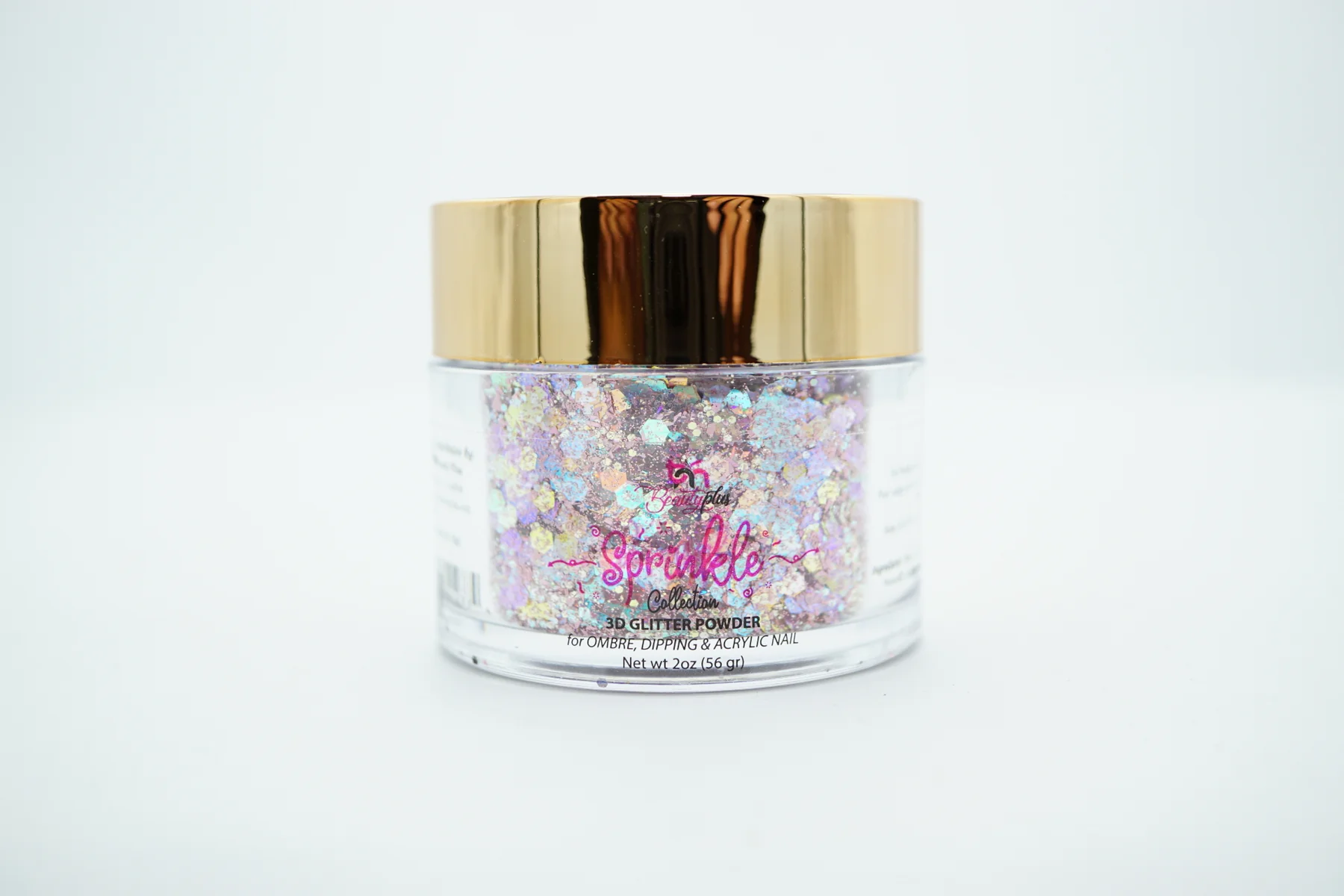 3D Glitter Powder Sprinkle 2oz Nail Art Acrylic Dip #60