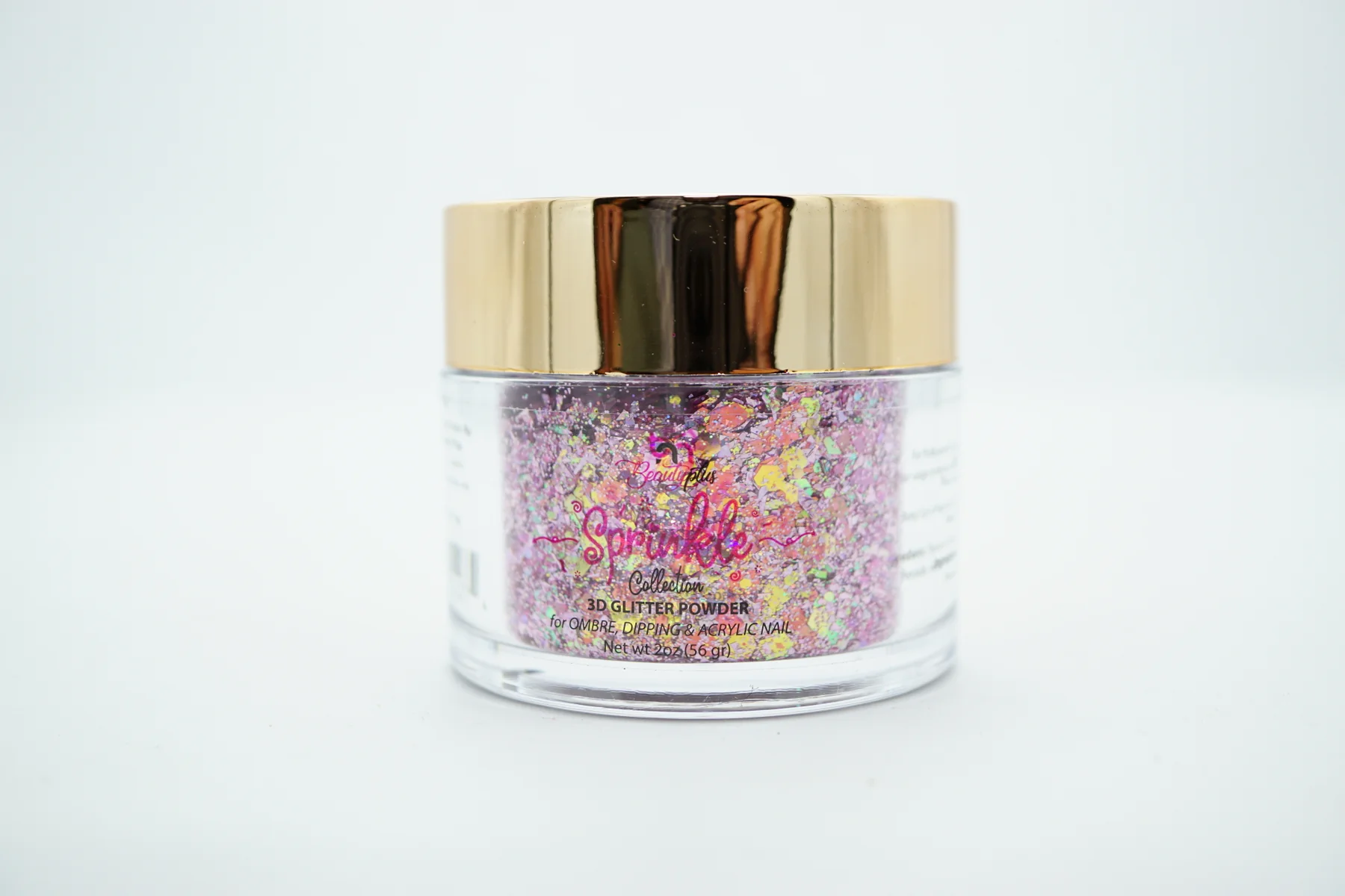 3D Glitter Powder Sprinkle 2oz Nail Art Acrylic Dip #54