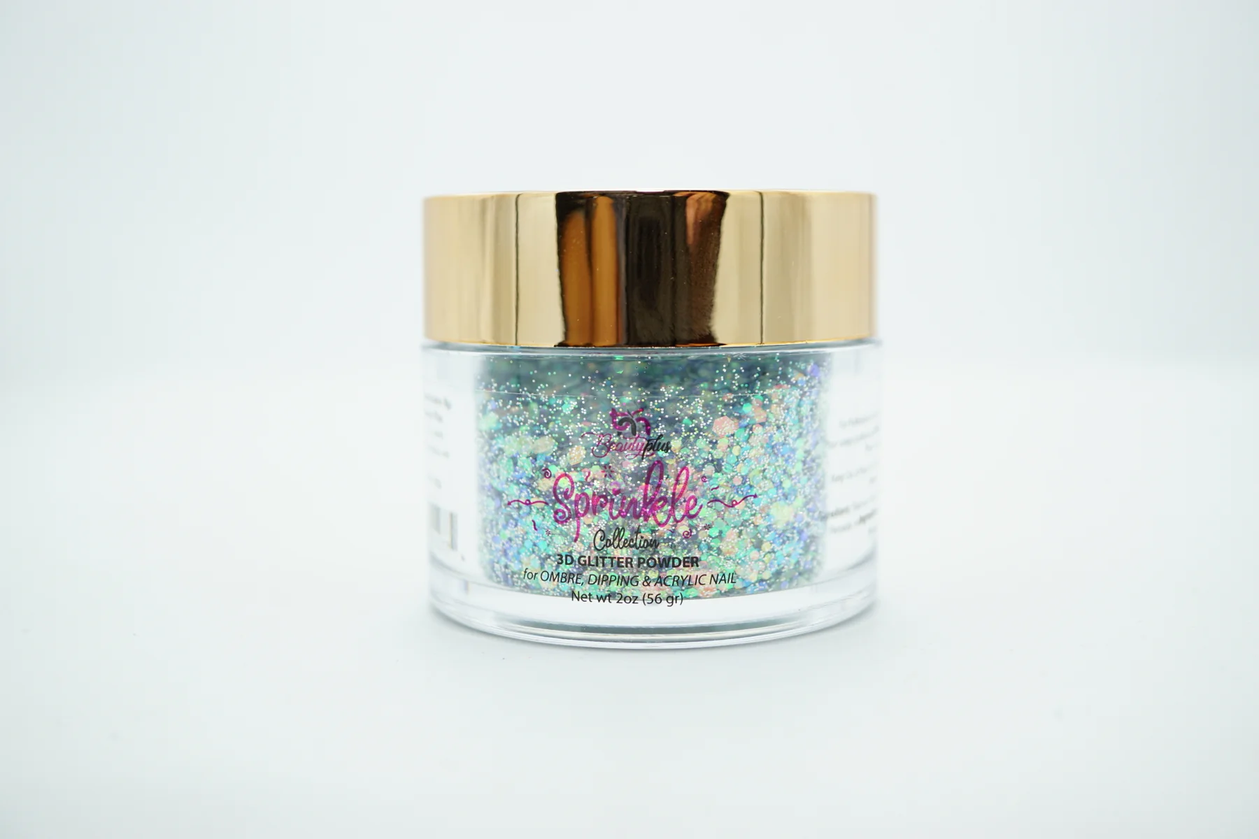 3D Glitter Powder Sprinkle 2oz Nail Art Acrylic Dip #09