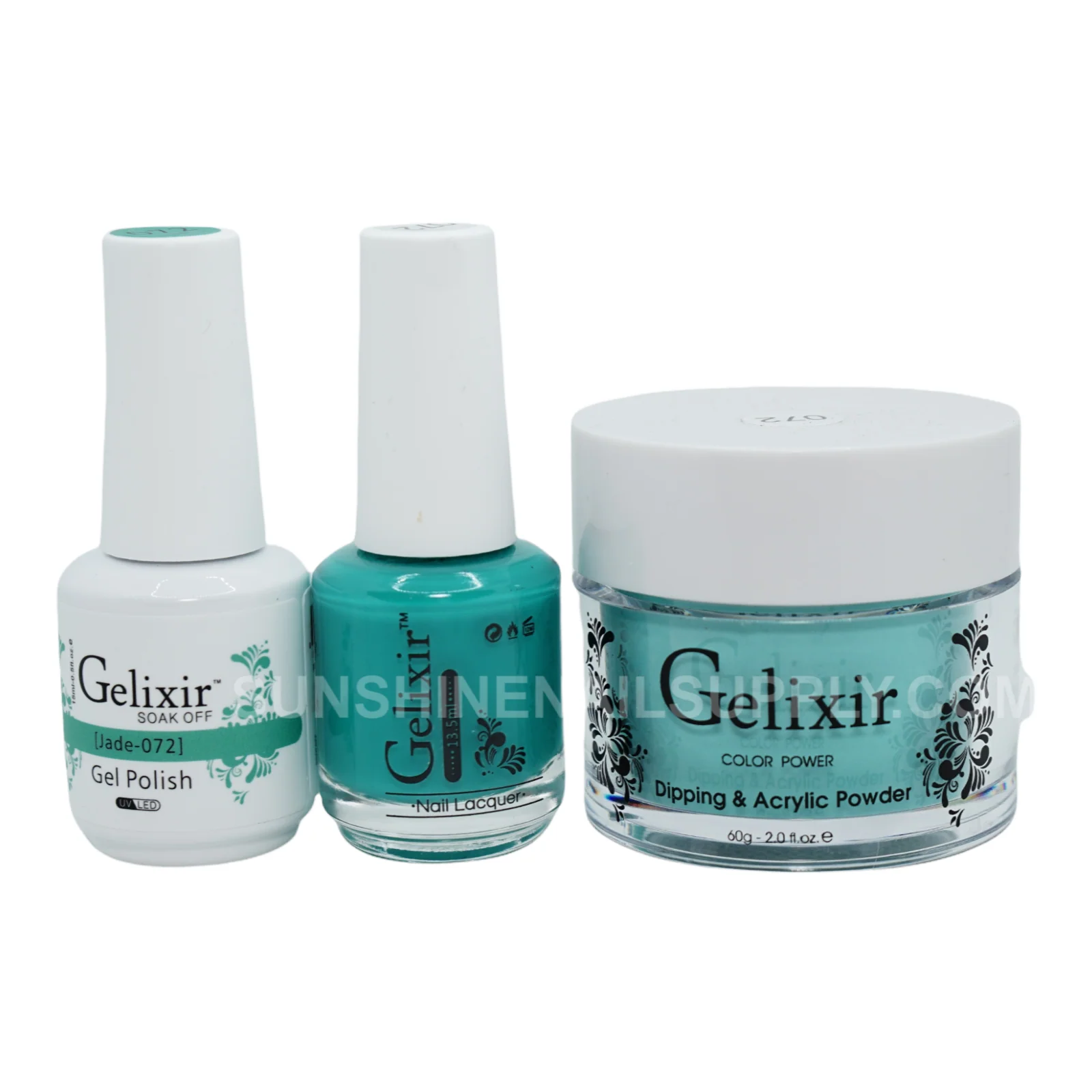 Gelixir UV/LED Soak Off Gel Polish #072 - Jade (15ml)