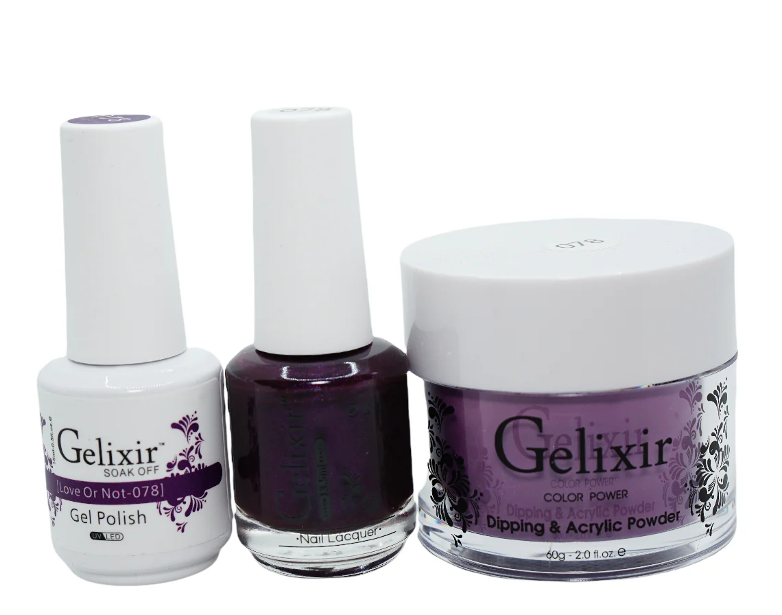 Gelixir UV/LED Soak Off Gel Polish #078 - Love or Not (15ml)