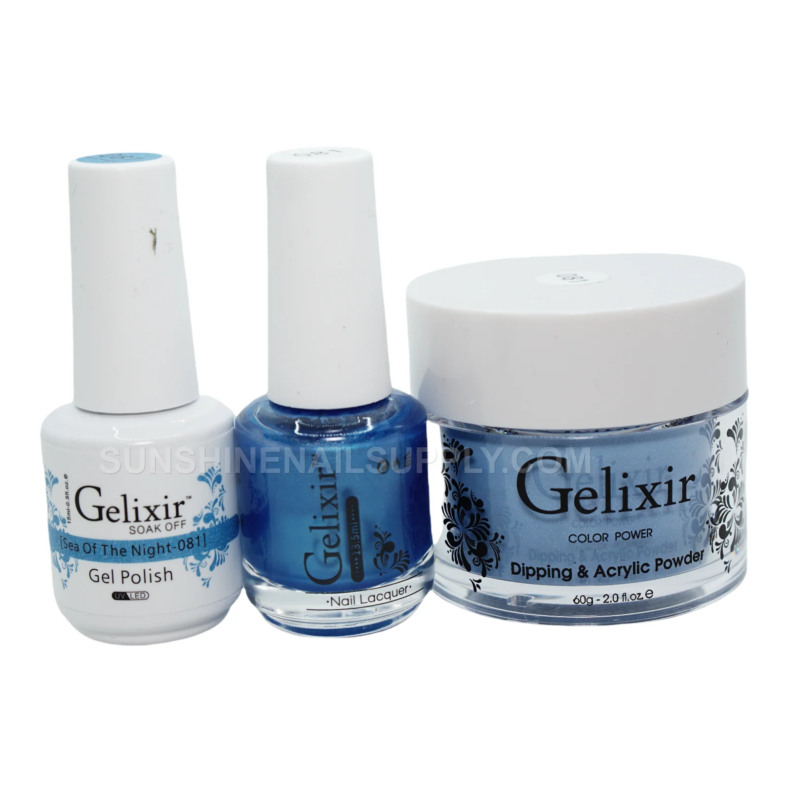 Gelixir UV/LED Soak Off Gel Polish #081 - Sea Of Night (15ml)