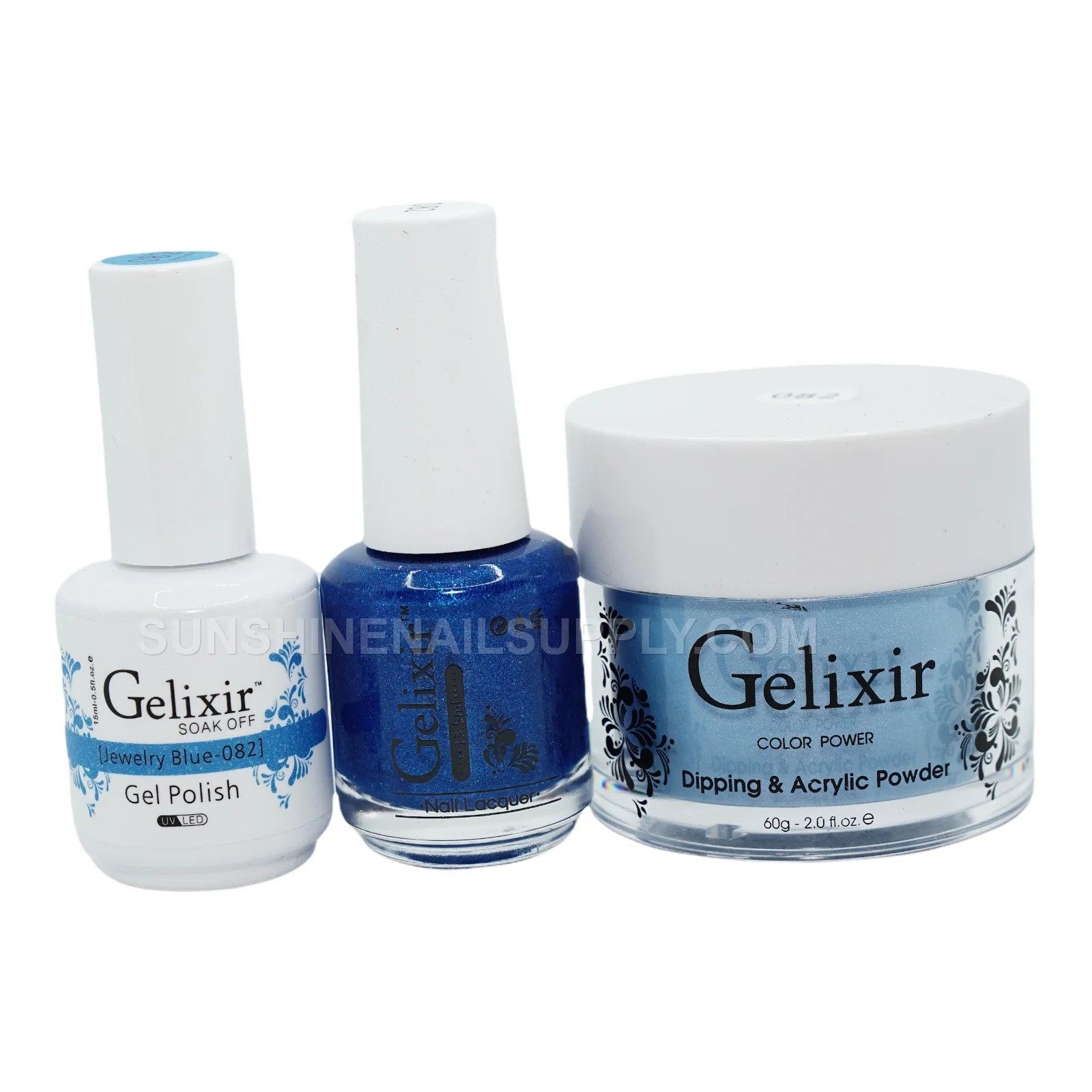 Gelixir UV/LED Soak Off Gel Polish #082 - Jewelry Blue (15ml)