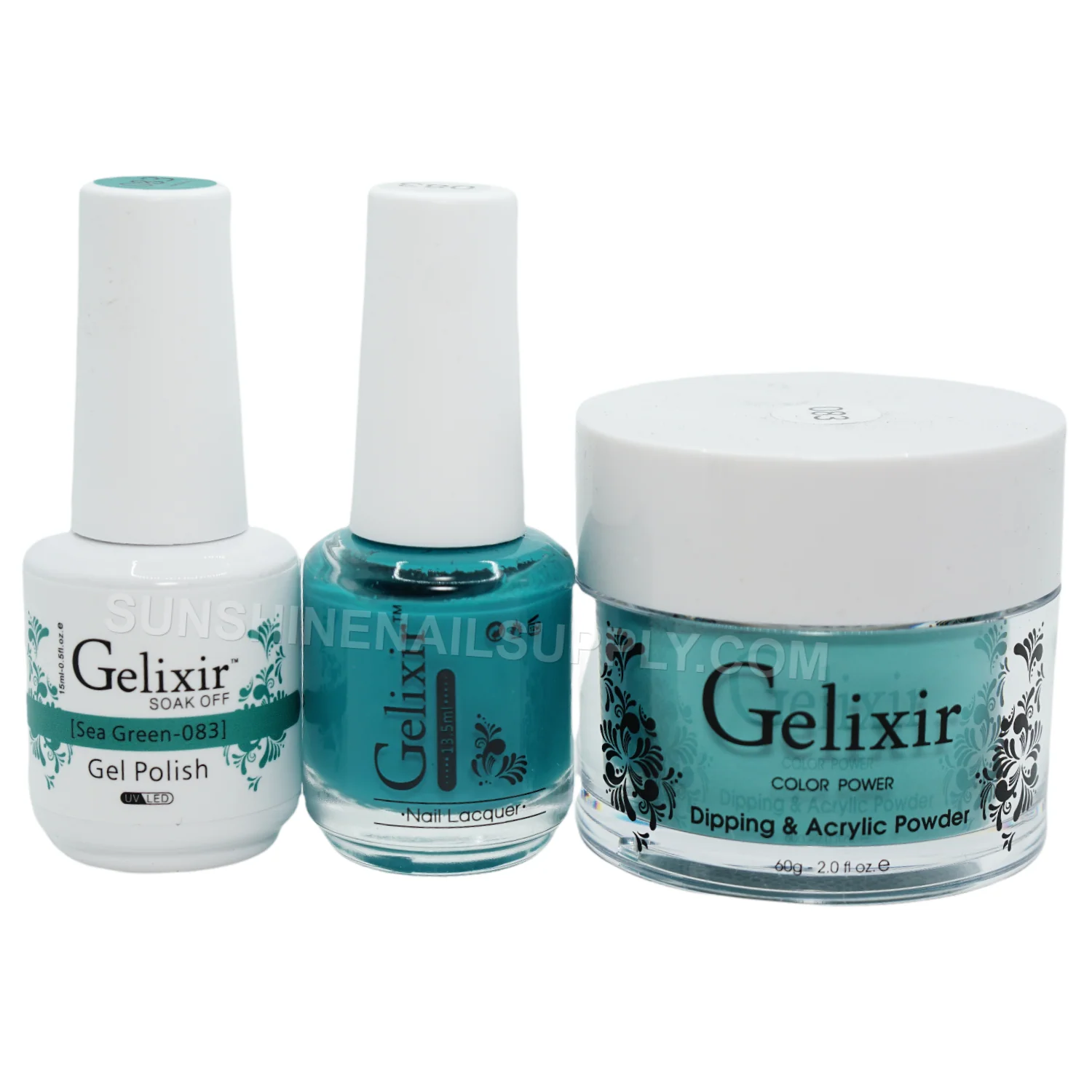 Gelixir UV/LED Soak Off Gel Polish #083 - Sea Green (15ml)