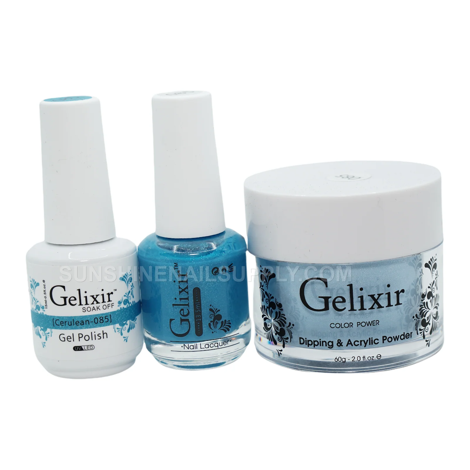 Gelixir UV/LED Soak Off Gel Polish #085 - Cerulean (15ml)