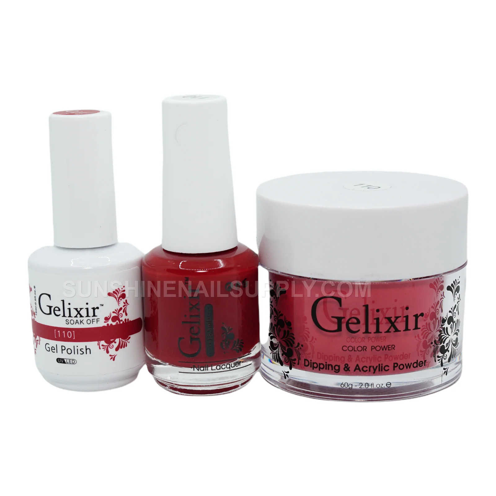 Gelixir UV/LED Soak Off Matching Gel and Polish #110 (15ml)
