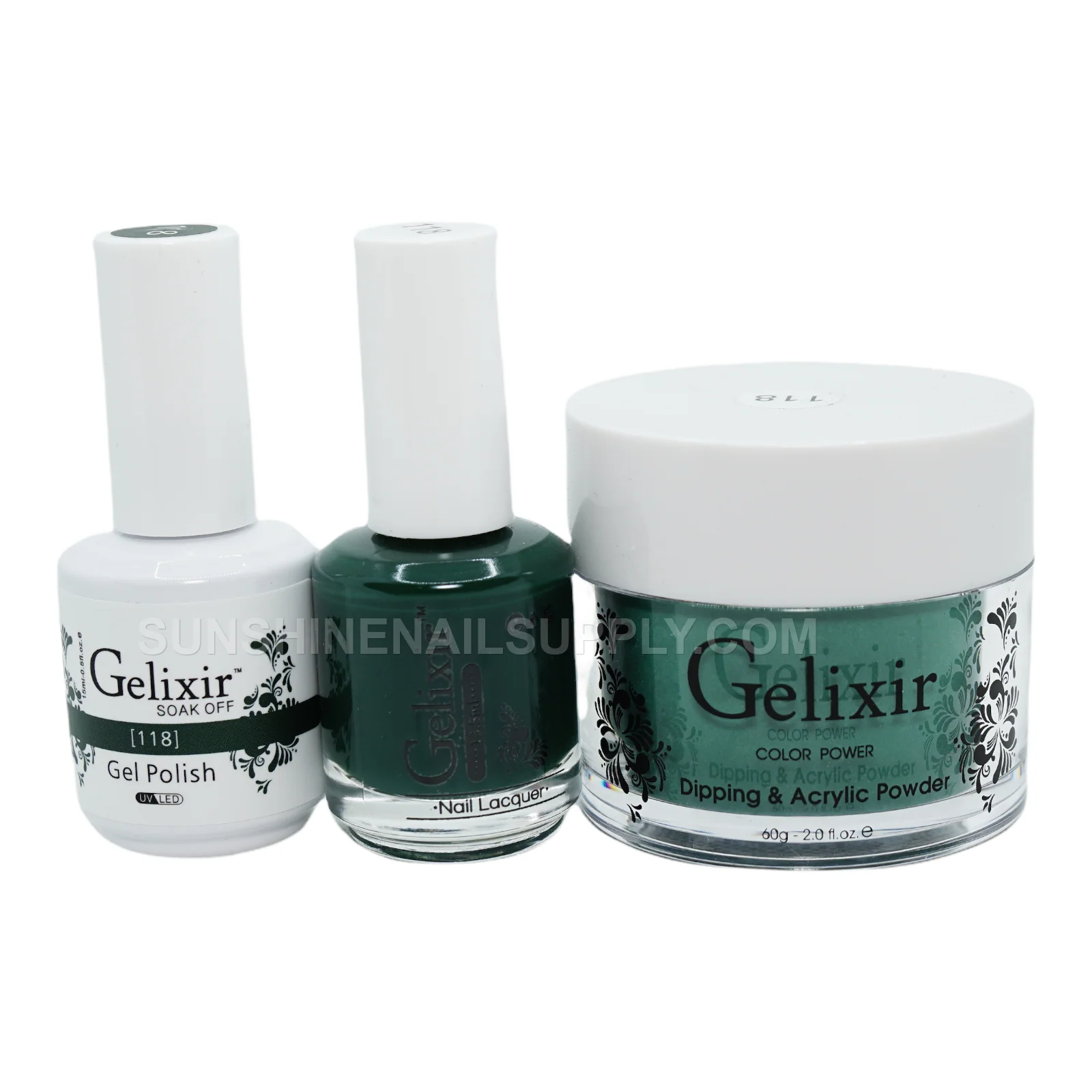 Gelixir UV/LED Soak Off Matching Gel and Polish #118 (15ml)