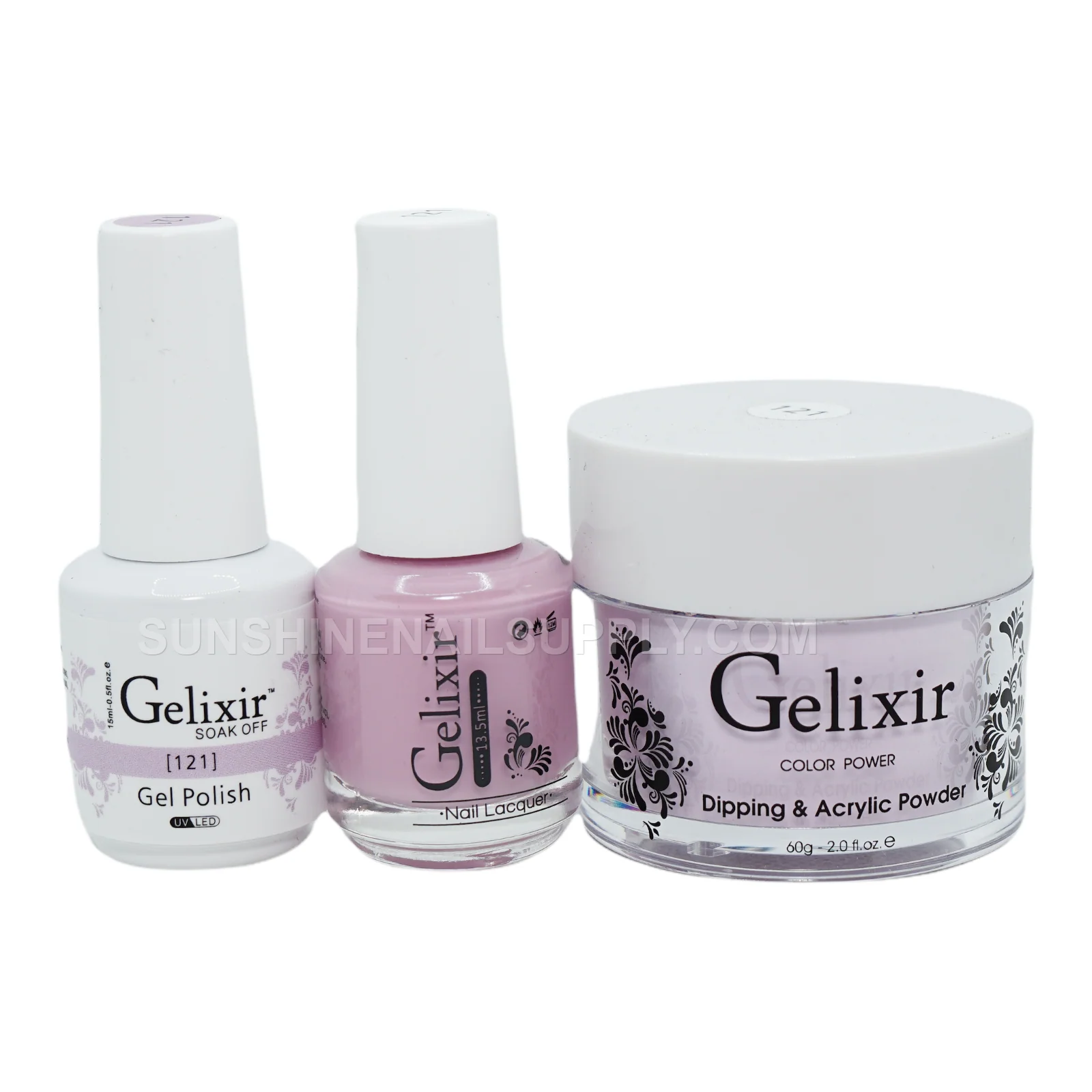 Gelixir UV/LED Soak Off Matching Gel and Polish #121 (15ml)