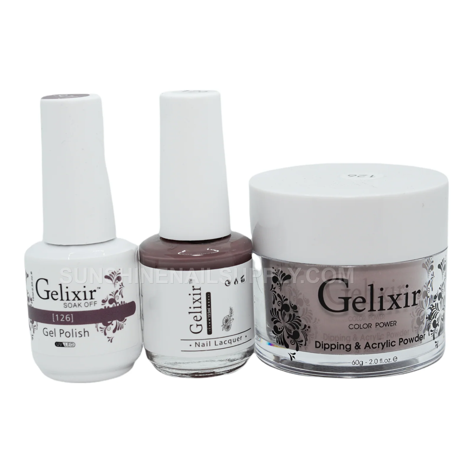 Gelixir UV/LED Soak Off Matching Gel and Polish #126 (15ml)
