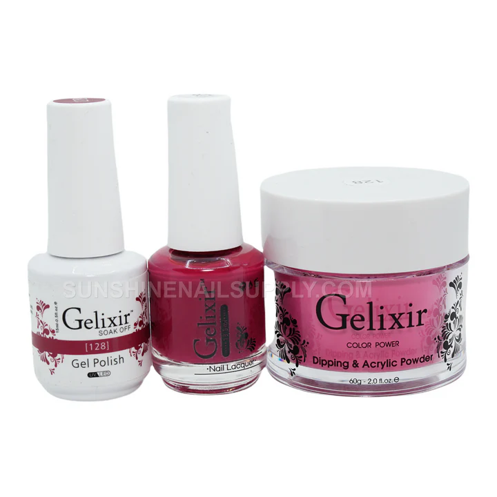 Gelixir UV/LED Soak Off Matching Gel and Polish #128 (15ml)
