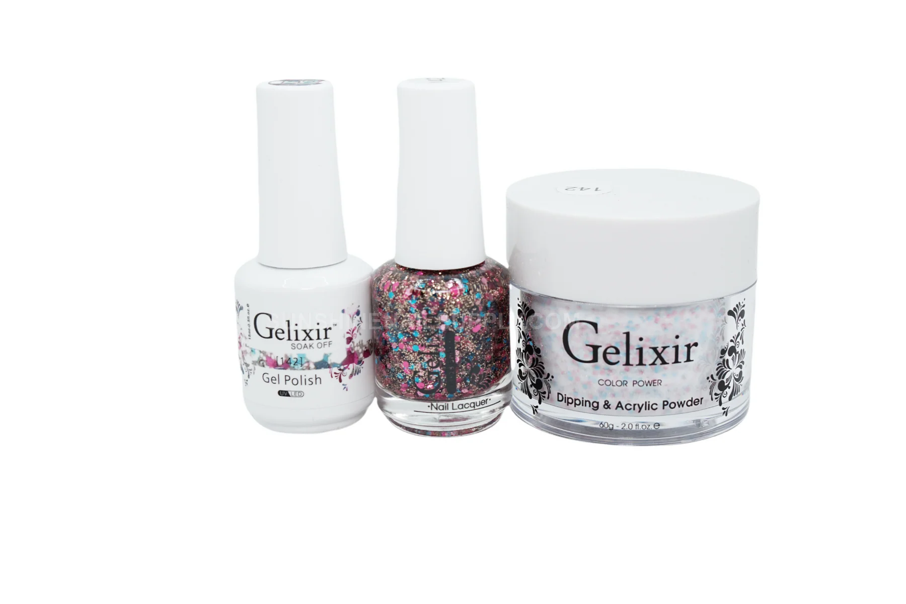 Gelixir UV/LED Soak Off Matching Gel and Polish #142 (15ml)