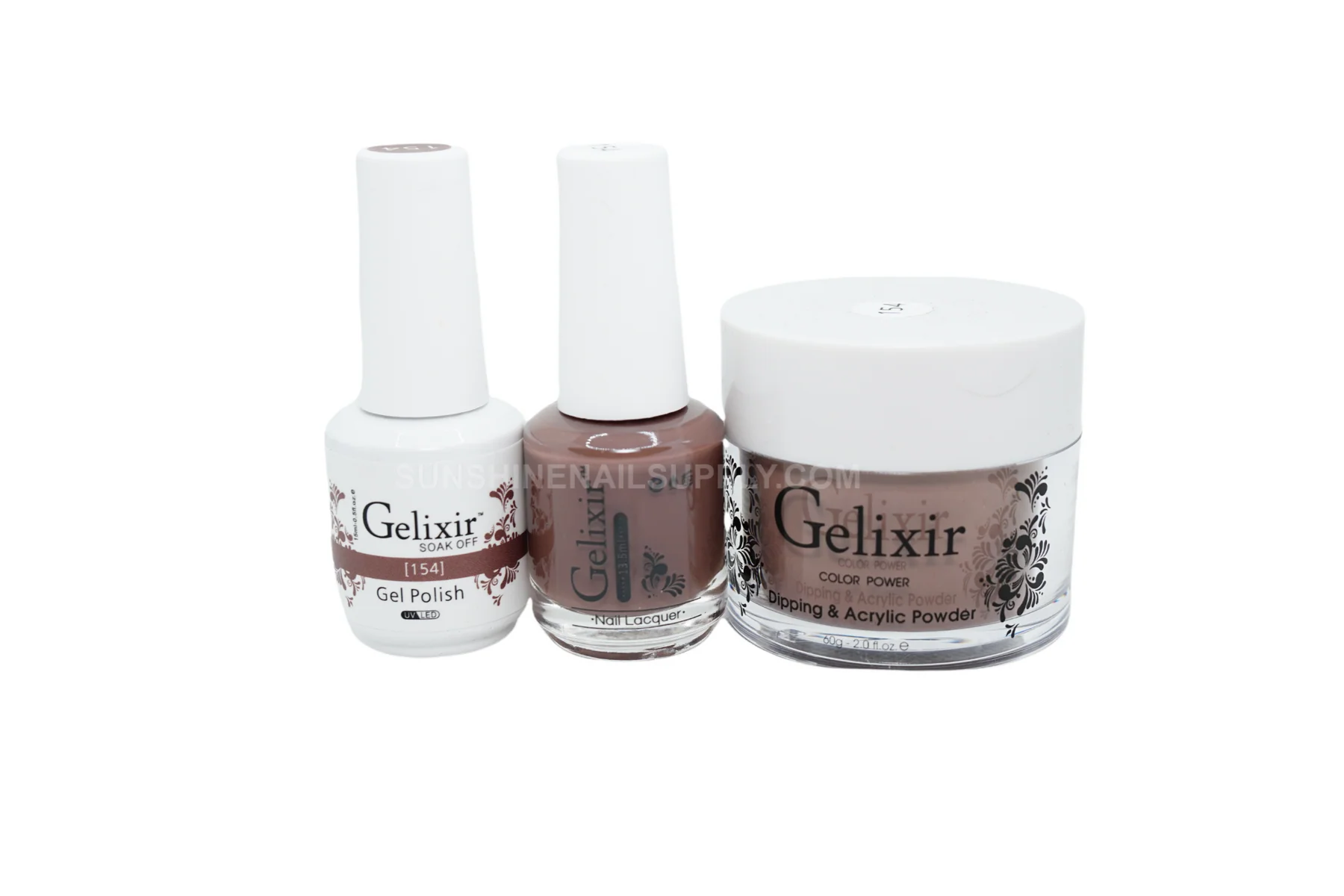 Gelixir UV/LED Soak Off Matching Gel and Polish #154 (15ml)