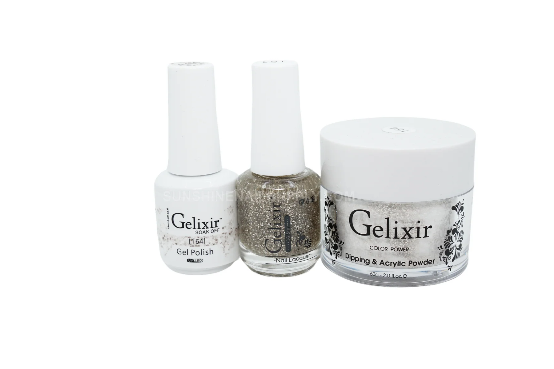 Gelixir UV/LED Soak Off Matching Gel and Polish 3in1 - #164