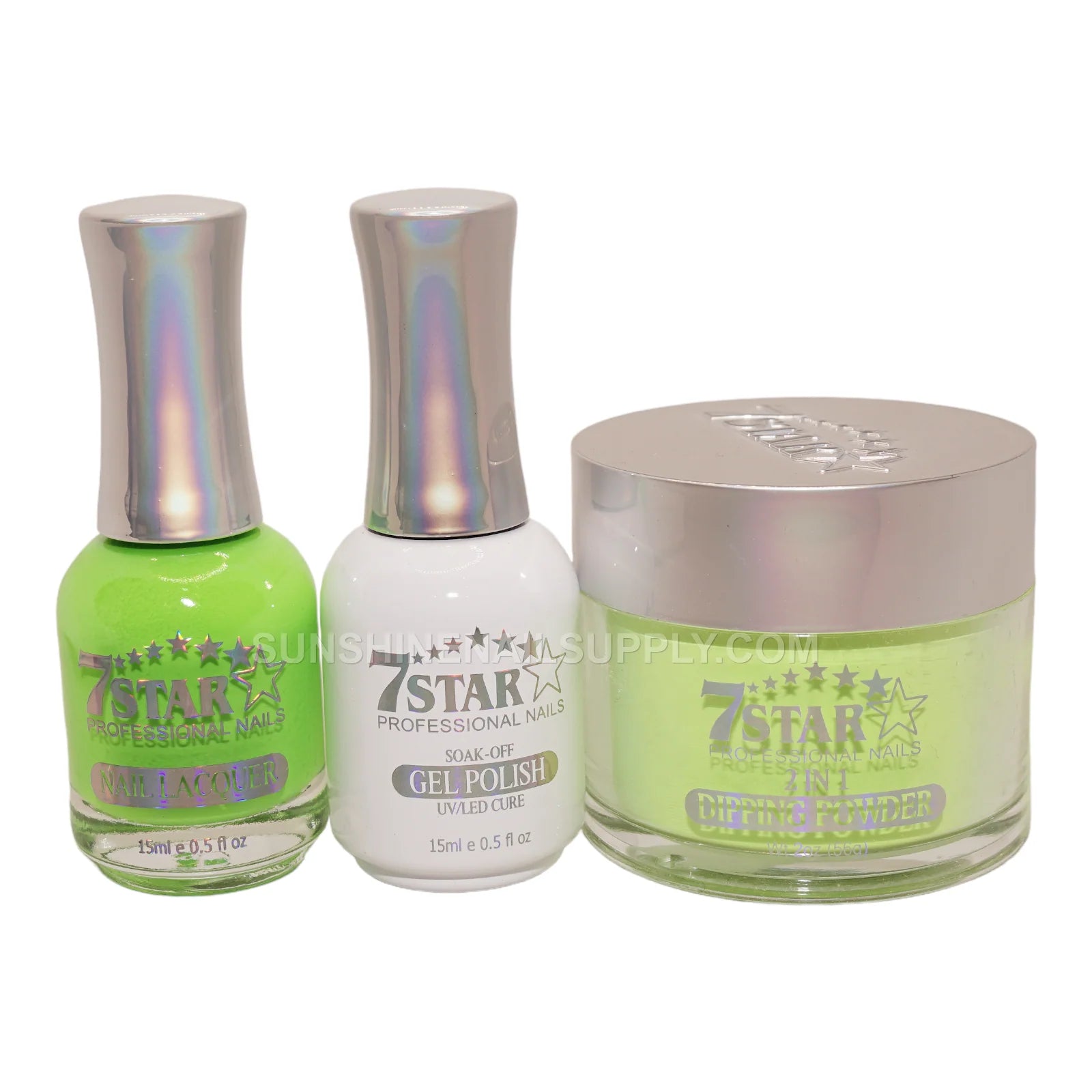 #444 - 7 Star UV/LED Gel Polish 3 in 1 Set | Gel, Lacquer & Powder
