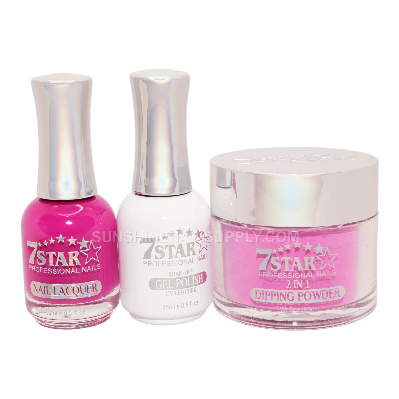 #446 - 7 Star UV/LED Gel Polish 3 in 1 Set | Gel, Lacquer & Powder