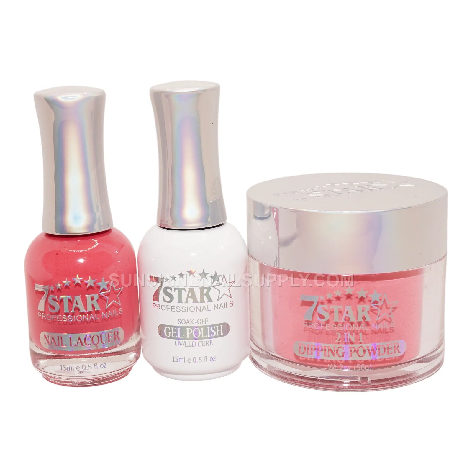 #448 - 7 Star UV/LED Gel Polish 3 in 1 Set | Gel, Lacquer & Powder