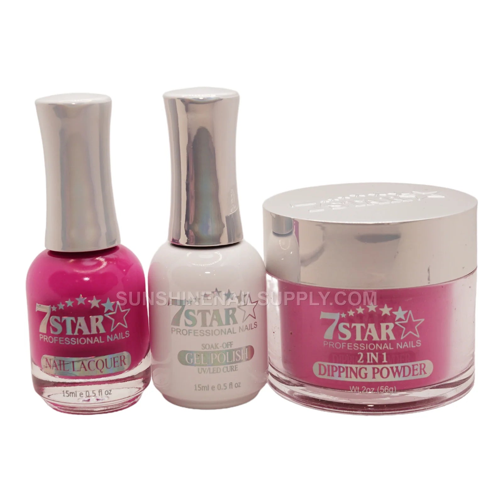 #455 - 7 Star UV/LED Gel Polish 3 in 1 Set | Gel, Lacquer & Powder