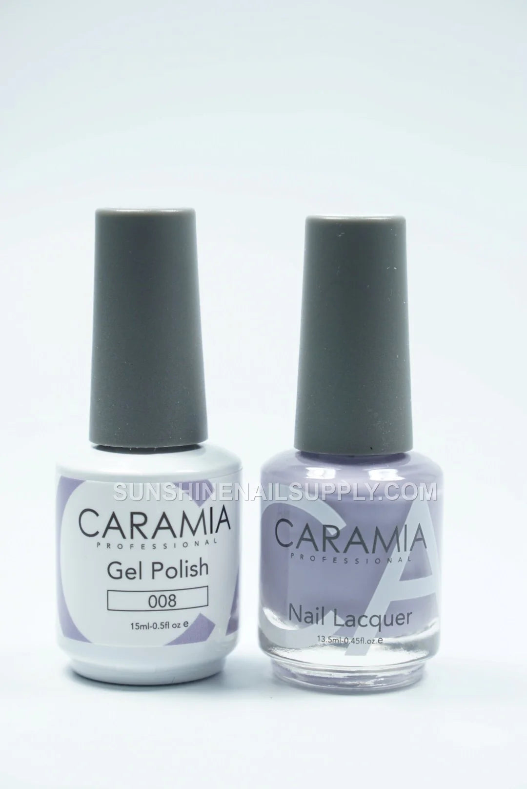 Caramia UV/LED Soak Off Gel Polish #008 – Soft Lavender Gel