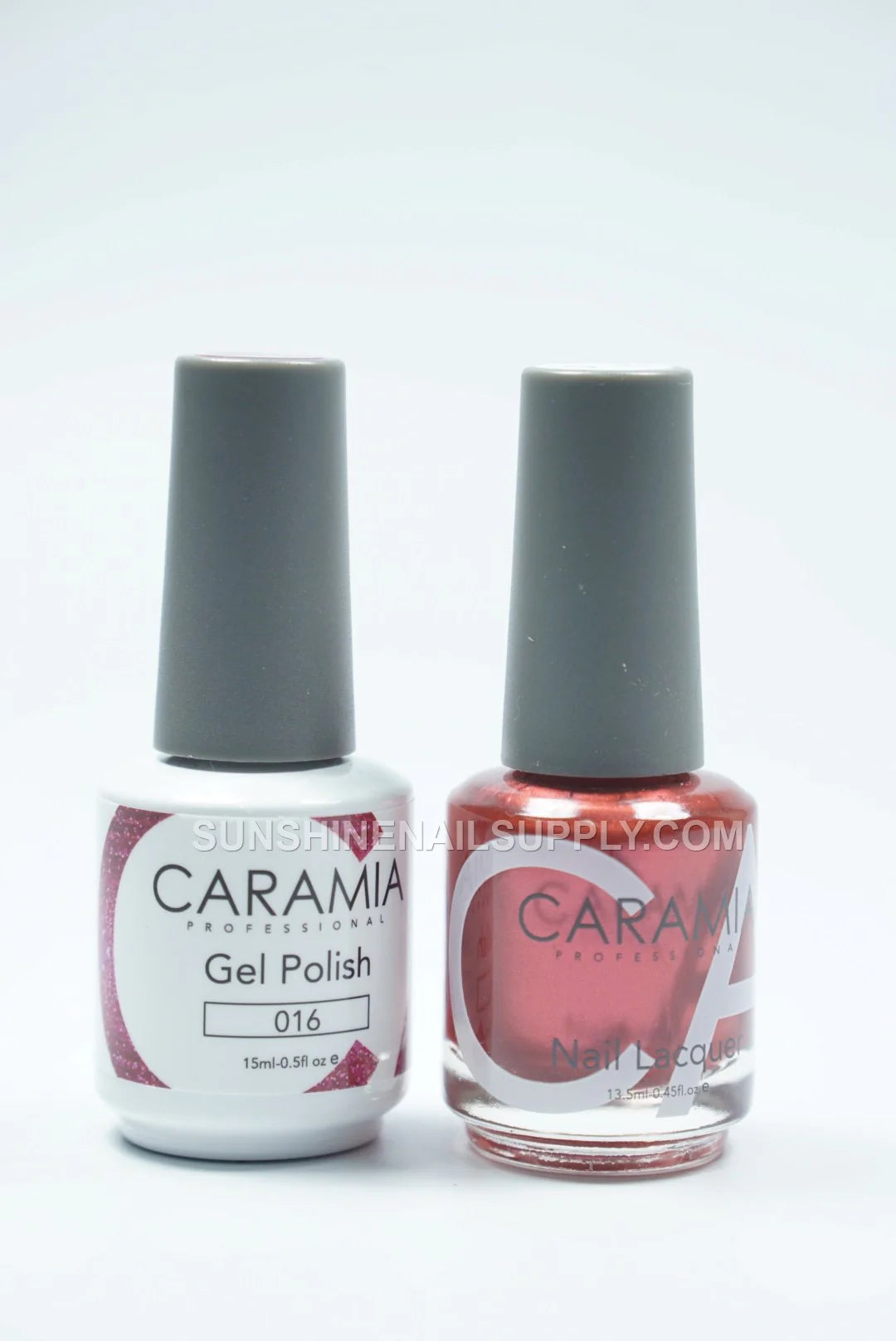 Caramia UV/LED Soak Off Gel Polish #016 – Shimmering Red Gel